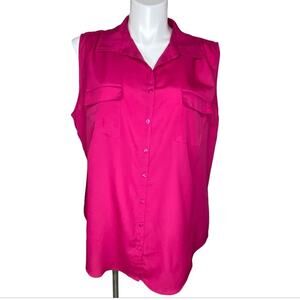 Avenue pink sleeveless blouse size 26/28